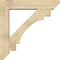 Ekena Millwork Merced Slat Rough Sawn Bracket w/ Offset Brace, Douglas Fir, 8"W x 40"D x 40"H BKT0806X40X40MRC06RDF - alternate 4
